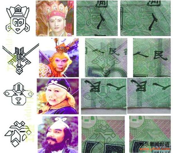 网传人民币藏新玄机：50元钞票上印有唐僧师徒